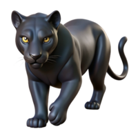 extraordinary contemporary A sleek black panther prowling through the darkness, low-key lighting, dramatic style, detailed png