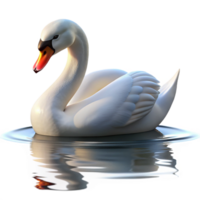 elegant rustic A graceful swan gliding across a calm lake, serene setting, soft lighting, elegant style, high quality png