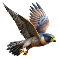 dramatic abstract A soaring falcon diving towards its prey, aerial view, dramatic lighting, dynamic style, authentic png