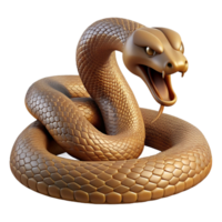 beautiful creative A coiled rattlesnake ready to strike, desert setting, harsh lighting, intense style, professional png