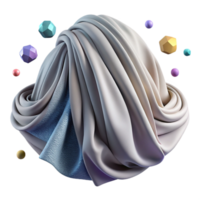serene minimalist Thread Draped Over a Surface Isolated Soft Drapery genuine png