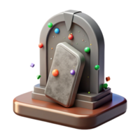 wonderful artistic Tombstone Cutout with Weathered Texture exclusive png