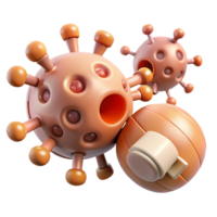 extraordinary classic A group of nanobots repairing damaged tissue, microscopic view, medical illustration style high resolution png