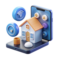 dramatic artistic A smart home interface controlling various devices, minimalist design, user interface design style detailed png