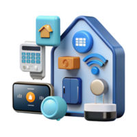 wonderful vintage A smart home interface controlling various devices, minimalist design, user interface design style exclusive png