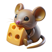 vibrant classic A tiny field mouse nibbling on a piece of cheese, lit by a single shaft of light, depicted in a charming children's book illustration style high quality png