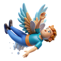 impressive artistic A whimsical depiction of Icarus, his wings melting as he falls towards the ocean, depicted as a swirling vortex below. Vibrant, Fauvist style 4K png