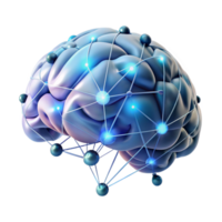 magnificent rustic A surreal, dreamlike painting of a human brain connected to a vast network of glowing data streams, lit by an ethereal glow, in a digital art style high quality png