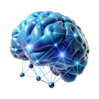 stunning traditional A surreal, dreamlike painting of a human brain connected to a vast network of glowing data streams, lit by an ethereal glow, in a digital art style exclusive png