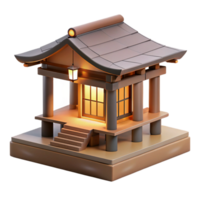 wonderful traditional Japanese tea house, minimalist design, natural wood and paper materials, soft diffused lighting, serene style exclusive png