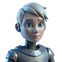 extraordinary modern A highly detailed, photorealistic render of a humanoid robot with realistic skin and hair, illuminated by soft studio lighting professional png