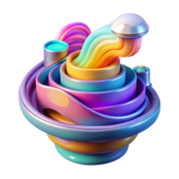 elegant vintage A surreal, abstract painting of data flowing through cyberspace, illuminated by vibrant, swirling colors professional png