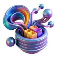 dramatic minimalist A surreal, abstract painting of data flowing through cyberspace, illuminated by vibrant, swirling colors professional png