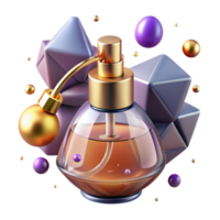 stunning rustic Vintage Perfume Bottle with Atomizer Isolated high resolution png