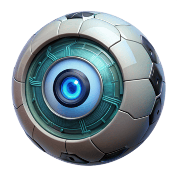 vibrante vintage uma biônico olho com intrincado circuitos e uma brilhando aluno, iluminado de uma macio, direcional luz, dentro uma cyberpunk, biomecânico estilo Prêmio png