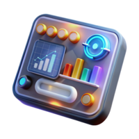 wonderful modern A close-up of a futuristic touchscreen interface displaying complex data visualizations, illuminated by a bright, white light, in a user interface design style high resolution png