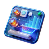 vibrant rustic A close-up of a futuristic touchscreen interface displaying complex data visualizations, illuminated by a bright, white light, in a user interface design style exclusive png