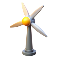 elegant artistic A wind turbine generating electricity, illuminated by the setting sun, in a realistic, sustainable energy style premium png