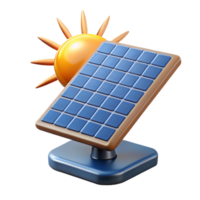 stunning contemporary A solar panel array absorbing the sun's energy, illuminated by bright sunlight, in a photorealistic, environmental technology style genuine png
