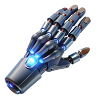 vibrant contemporary A futuristic prosthetic limb with intricate mechanical details, illuminated by a soft, clinical light, in a biomedical engineering, photorealistic style authentic png