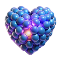 elegant creative A swarm of nanobots assembling into the shape of a human heart, glowing with an internal light source, dark background, microscopic style premium png
