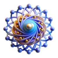 wonderful minimalist A quantum computer processing data, visualized as swirling particles of light, dark background, abstract style high quality png