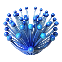 beautiful vintage A complex network of fiber optic cables transmitting data, illuminated by pulsating, blue light, abstract art style 4K png