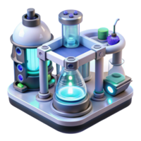 extraordinary modern Portrait of a scientist in a lab coat, looking through a microscope, lit by bright laboratory light, in a scientific photography style professional png