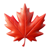 wonderful abstract A single, perfect red maple leaf, backlit by the setting sun, with intricate vein details visible, hyperrealistic style original png