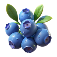 extraordinary minimalist A cluster of ripe blueberries on a branch, with water droplets, soft diffused lighting, photorealistic style exclusive png