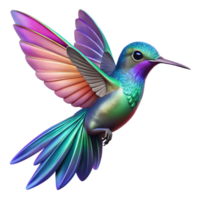 dramatic rustic A hummingbird hovering in mid-air, wings blurred, vibrant iridescent feathers, dynamic lighting high resolution png