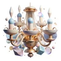 extraordinary abstract Whispering Walls Chandelier Ornate Design Transparent Background high resolution png