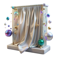 wonderful contemporary Whispering Walls Curtain Draped Fabric Isolated Element png