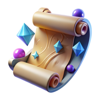 utöver det vanliga rustik viskande väggar skrolla fragment gammal manus isolerat element png