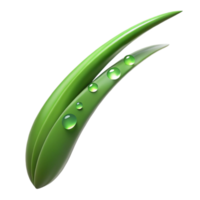 magnificent abstract A single blade of grass with dew drops, macro photography, fresh lighting original png