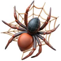 serene classic A spider spinning a web, intricate details, macro photography high resolution png