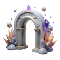 beautiful traditional Whispering Winds Through Archway Isolated exclusive png