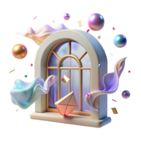 extraordinary traditional Whispering Winds Through Window Frame Cutout high resolution png