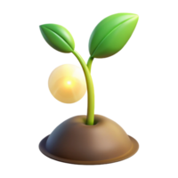 impressive minimalist A sprouting seedling reaching towards the light, minimalist, hopeful style exclusive png