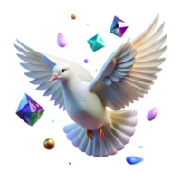 extraordinary vintage White Dove in Flight Isolated on Transparent Background high resolution png