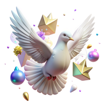 impressionante tradicional branco pomba transparente fundo exclusivo png