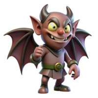 serene abstract A mischievous imp with leathery wings and a wicked grin, casting a mischievous spell. Dark, shadowy lighting. Grotesque style original png
