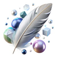 magnificent traditional White Feather Floating Down Transparent genuine png