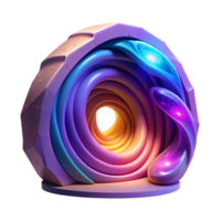 impressive vintage A magical portal swirling with vibrant colors, leading to another dimension. Mystical, glowing lighting. Abstract style 4K png