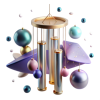 elegant traditional Wind Chimes Jingling in Whispering Winds Cutout high resolution png