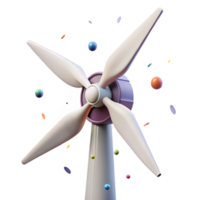 magnífico rústico vento turbina fechar acima Visão elemento com transparente fundo autêntico png