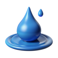 stunning traditional A single drop of water splashing into a puddle, dynamic movement, fluid style professional png