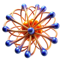 vibrant artistic A network of flowing lines resembling neural pathways, in fiery orange and electric blue, with a pulsating glow, in a Futuristic style original png
