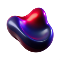 magnificent contemporary A fluid, amorphous shape in deep indigo and vibrant crimson, with a smooth, glossy surface and dramatic, contrasting lighting, in a Suprematist style high resolution png
