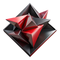 wonderful creative A dynamic composition of overlapping triangles in shades of deep red and black, with sharp, contrasting edges and dramatic chiaroscuro lighting, in a Constructivist style 4K png